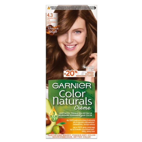 shumee Color Naturals Creme krema za barvanje las 4.3 Natural Golden Brown