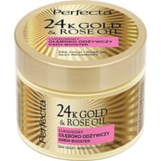 shumee 24K zlato &amp; Rose Oil luksuzna globinsko hranilna krema-booster za telo 300 g