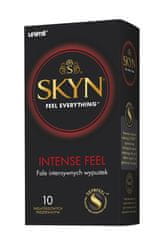 shumee Skyn Intense Feel kondomi brez lateksa s čepki, 10 kos