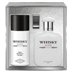 shumee Whisky Homme Sport set toaletna voda v spreju 100 ml + deodorant v spreju 150 ml + sponka za bankovce