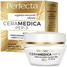 shumee Ceramedica Pep-3 obnovitvena dnevna in nočna krema proti gubam 70+ 50 ml