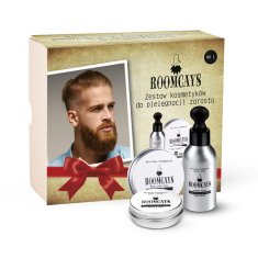 shumee Set #1 kozmetike za moške: olje za brado 50 ml + vosek za brke 30 ml + balzam za brado 30 ml