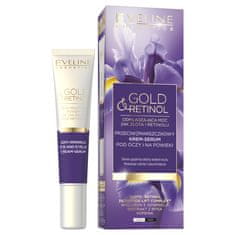 shumee Gold & Retinol krema-serum proti gubam za oči in veke 20 ml