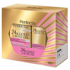 shumee 24K zlato &amp; Rose Oil set krema za obraz 80+ 50 ml + krema za oči 15 ml