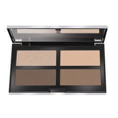 shumee Oblikovanje &amp; Strobing Ready 4 Selfie Powder Palette paleta pudrov za oblikovanje in strobiranje 003 Dark Skin 17,5 g