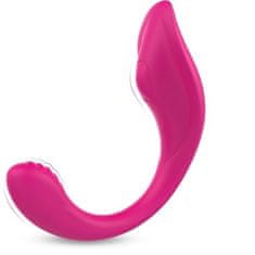 shumee Večnamenski fleksibilni vibrator Ribbon Pro z 9 načini vibriranja Red Rose