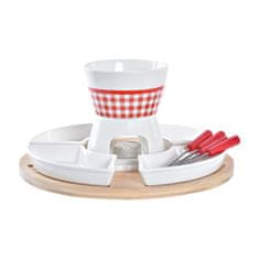 DKD Home Decor Fondue DKD Home Decor Rdeča 26,5 x 26,5 x 1,5 cm (10 pcs)