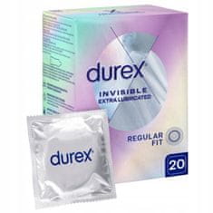 shumee Durex Invisible kondomi dodatno navlaženi, 20 tankih kos