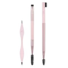 shumee Brow Shaping Set čopič za obrvi + glavnik za obrvi + pinceta