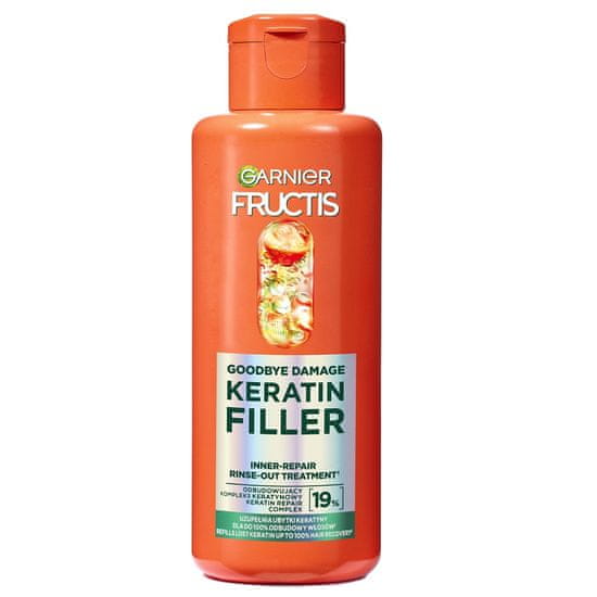 shumee Fructis Goodbye Damage Keratin Filler obnovitvena nega za lase za izpiranje 200 ml