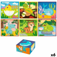 Lisciani 3D puzzle Lisciani 4 Kosi 22 x 23 x 1 cm (6 kosov) Živali