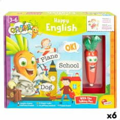 Lisciani Didaktična igra Lisciani Carotina Baby Happy English Električni Sestavljanka Puzzle 4,5 x 14,5 x 3 cm (6 kosov)