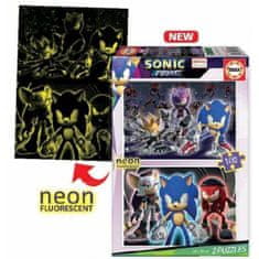 Educa Komplet 2 puzzle sestavljank Educa Neon Sonic 100 Kosi