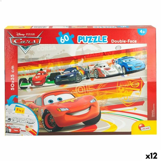 Cars Otroške puzzle Cars Dvostransko 60 Kosi 50 x 35 cm (12 kosov)