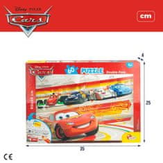 Cars Otroške puzzle Cars Dvostransko 60 Kosi 50 x 35 cm (12 kosov)