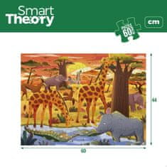 Colorbaby Otroške puzzle Colorbaby Wild Animals 60 Kosi 60 x 44 cm (6 kosov)