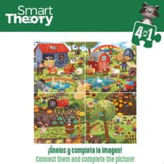 Colorbaby Otroške puzzle Colorbaby 4 v 1 174 Kosi Kmetija 68 x 68 cm (6 kosov)