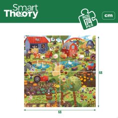 Colorbaby Otroške puzzle Colorbaby 4 v 1 174 Kosi Kmetija 68 x 68 cm (6 kosov)