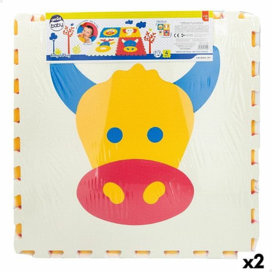 Colorbaby Puzzle preproga Colorbaby 4 Kosi Živali 118 x 118 cm EVA (2 kosov)