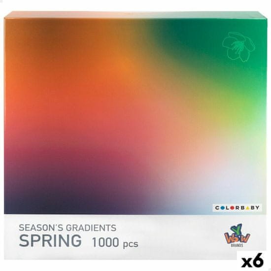 Colorbaby Sestavljanka Puzzle Colorbaby Season's Gradients Spring 68 x 50 cm (6 kosov)