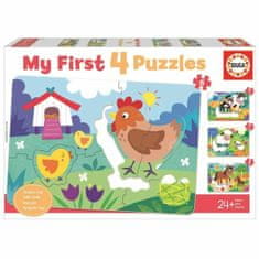 Educa Sestavljanka Puzzle Educa My First Puzzles 8 Kosi (8 + 7 + 6 +5 pcs)