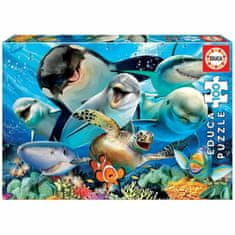 Educa Sestavljanka Puzzle Educa Selfie Under the Sea (100 pcs)