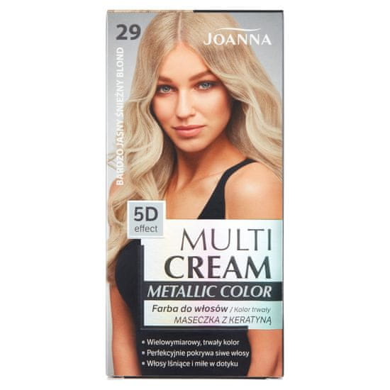 shumee Multi Cream Metallic Colour barva za lase 29 Very Light Snow Blonde