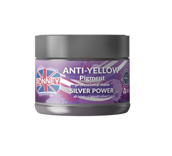 shumee Anti-Yellow Silver Power Professional Mask srebrna maska za posvetljene in sive blond lase 300 ml