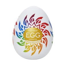 shumee Jajčasti masturbator za enkratno uporabo Egg Shiny II Pride Edition