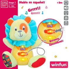 Winfun Govoreča plišasta igrača Winfun Lev 15 x 15 x 9 cm (6 kosov)