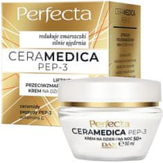 shumee Ceramedica Pep-3 lifting dnevna in nočna krema proti gubam 50+ 50 ml