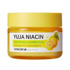 shumee Yuja Niacin Miracle Brightening Sleeping Mask posvetlitvena nočna maska 60 g