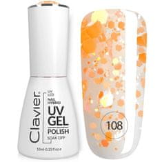 shumee Luksuzni hibridni lak s holografskimi delci 108 Orangeade 10 ml