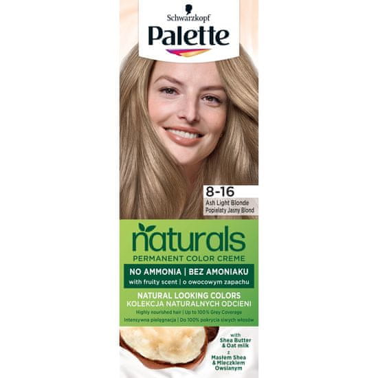 shumee Permanent Naturals Color Creme permanentna barva za lase 8-16 Pepelnato svetlo blond