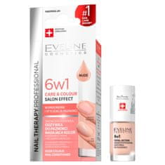 shumee Nail Therapy Professional 6v1 Care &amp; Barvni koncentrirani balzam za nohte, ki daje golo barvo 5 ml