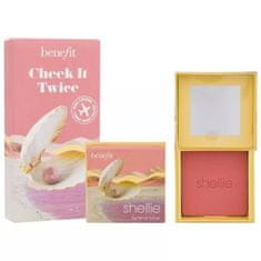 shumee Cheek It Twice Shellie Warm-Seashell Pink set rdečil 2x6 g