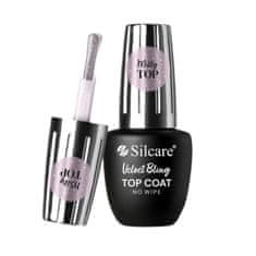 shumee Top Coat Velvet Bling No Wipe top za hibridne lake za nohte 9 ml