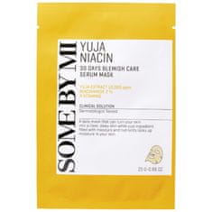 shumee Yuja Niacin Blemish Care Serum Mask posvetlitvena maska-serum v lističih 25 g