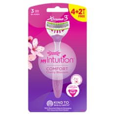 shumee My Intuition Xtreme3 Comfort Cherry Blossom ženske britvice za enkratno uporabo 6 kos