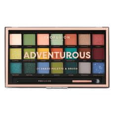 shumee Adventurous Eyeshadow Palette - paleta 21 senčil za oči s čopičem