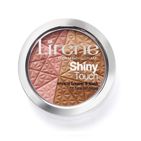 shumee Mineralni bronzer Shiny Touch &amp; Blush mineralni bronzer z rdečilom za modeliranje ovalnega obraza 9 g