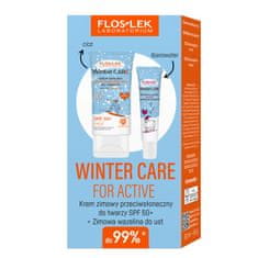 shumee Winter Care For Active set zimska krema za sončenje SPF50+ 30ml + zimski vazelin za ustnice 10g