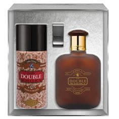 shumee Double Whisky set toaletna voda v razpršilu 100 ml + deodorant v razpršilu 150 ml + sponka za bankovce