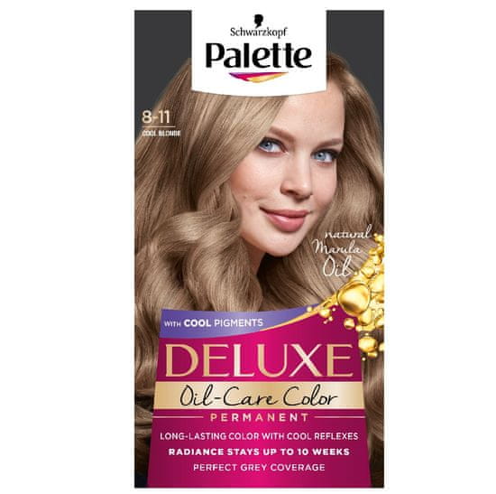 shumee Deluxe Oil-Care Color obstojna barva za lase z mikroolji 8-11 Cool Blonde