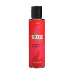 shumee Sizzle Lips Warming Edible Gel jedilni stimulativni gel Strawberry 125 ml