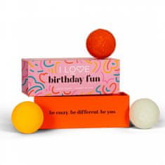 shumee Birthday Fun set kopalnih bombic 3x150g