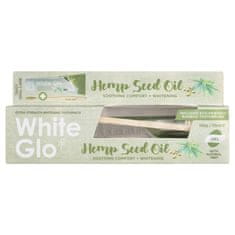 shumee Hemp Seed Oil Toothpaste belilna zobna pasta s konopljinim oljem 150g/115ml + zobna ščetka iz bambusa