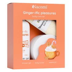 shumee Ginger-ific Pleasure set gel za tuširanje 300 ml + maslo za telo 100 ml + kopalne rokavice