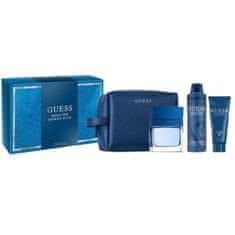 shumee Seductive Homme Blue set toaletna voda v spreju 100 ml + deodorant v spreju 226 ml + gel za tuširanje 100 ml + kozmetična torbica