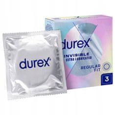 shumee Durex Invisible kondomi dodatno navlaženi, 3 tanki kosi